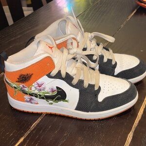 Air Jordan Floral High Top Sneakers
